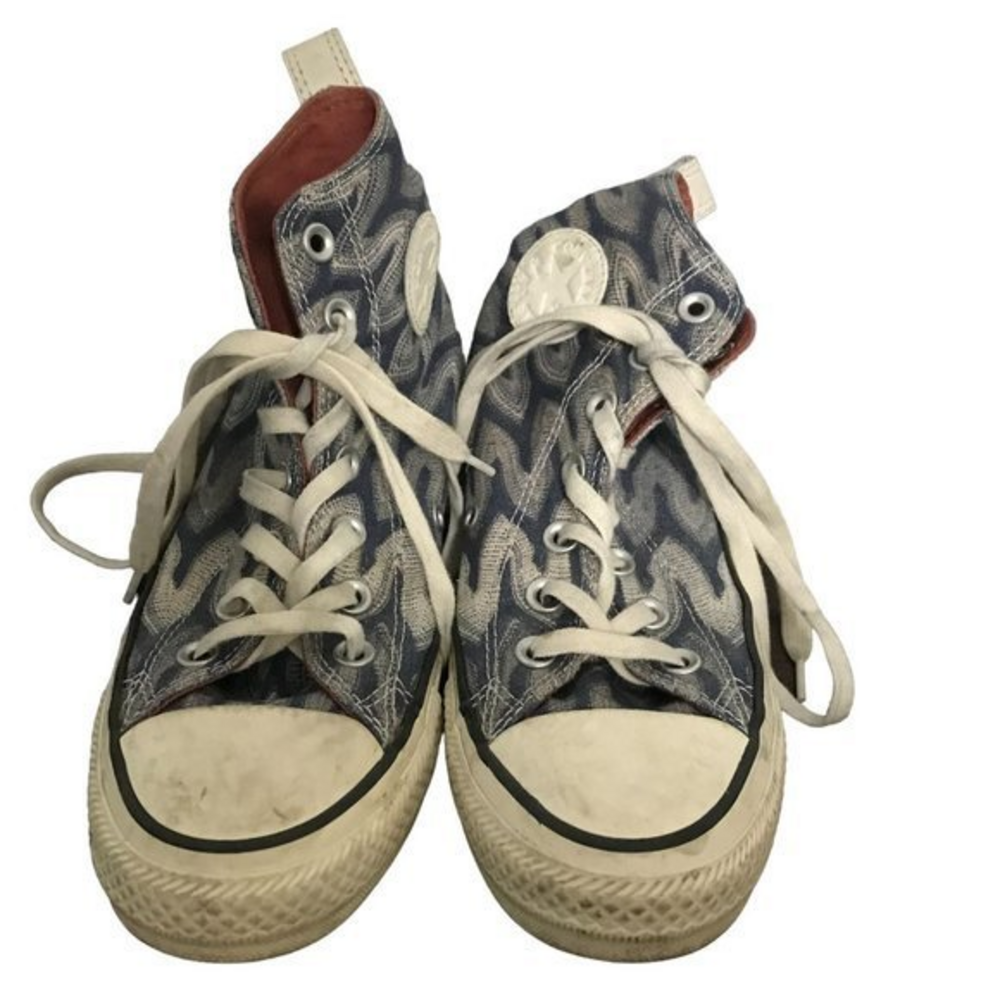 Converse Unisex Mens 4 / W 6 Missoni Chuck Taylor High Top‎ Egret Auburn Canvas